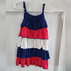 Kickee Pants Navy Blue Playful Dress with Light Blue Logo